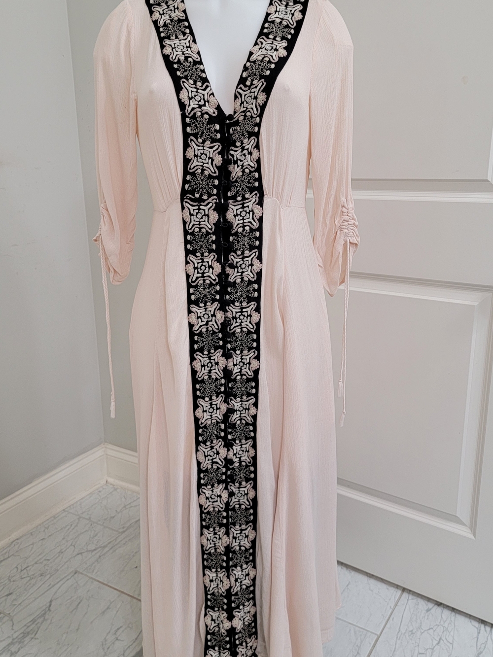 Free People Embroidered Maxi Dress